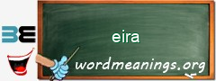 WordMeaning blackboard for eira